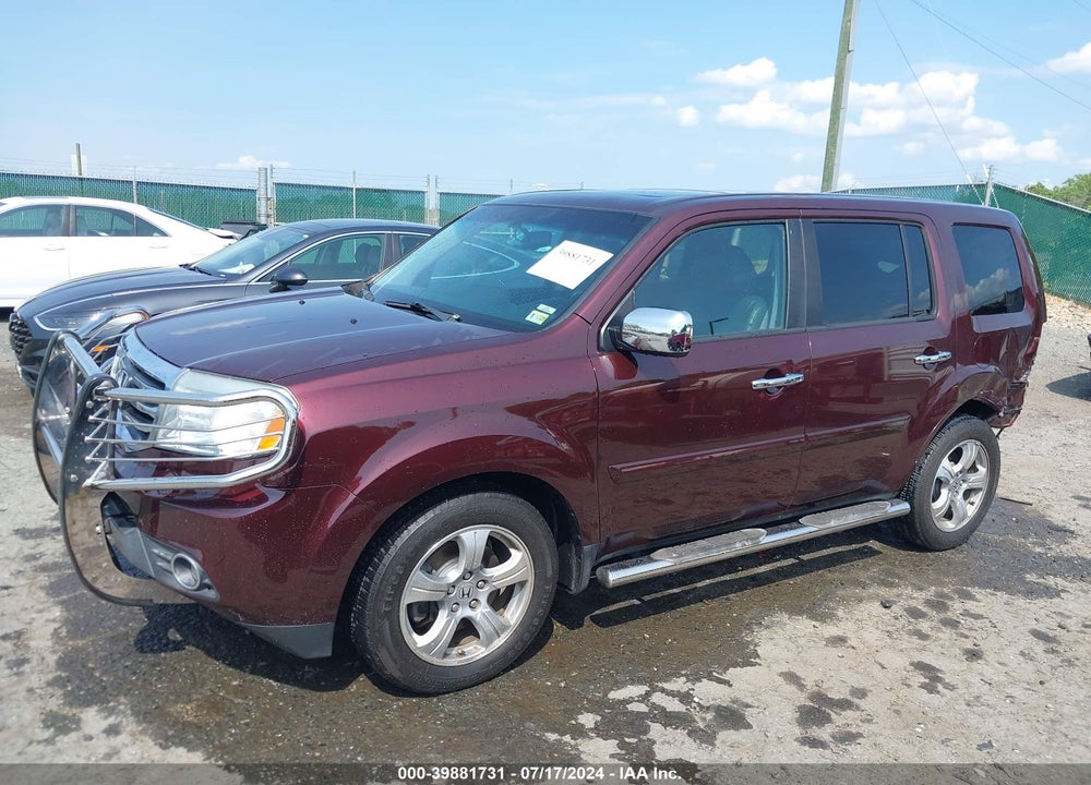 2015 HONDA PILOT EX-L VIN: 5FNYF4H55FB036639