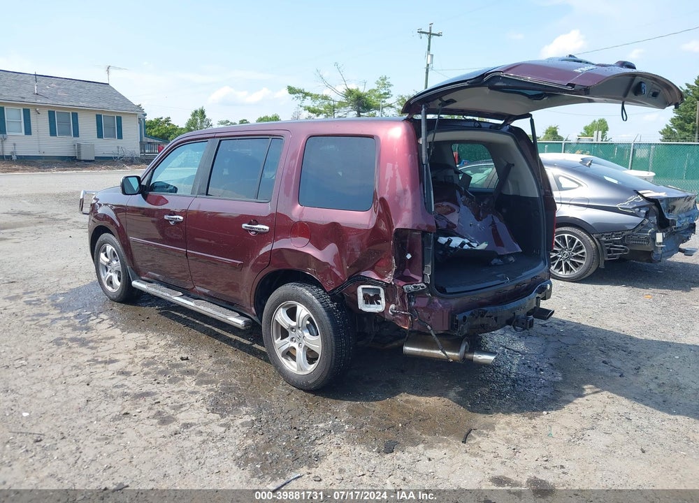 2015 HONDA PILOT EX-L VIN: 5FNYF4H55FB036639