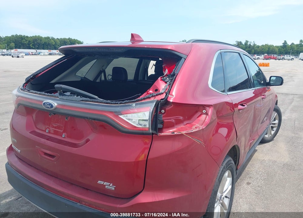 2017 FORD EDGE SEL VIN: 2FMPK4J88HBC42805