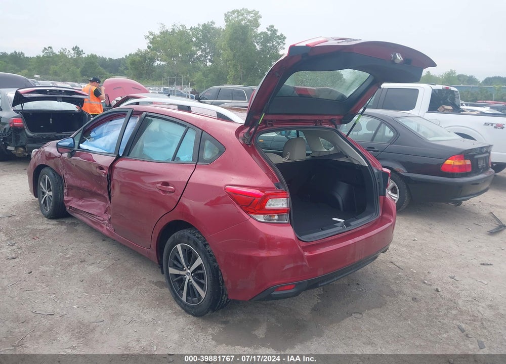 2019 SUBARU IMPREZA 2.0I PREMIUM VIN: 4S3GTAC66K3723560