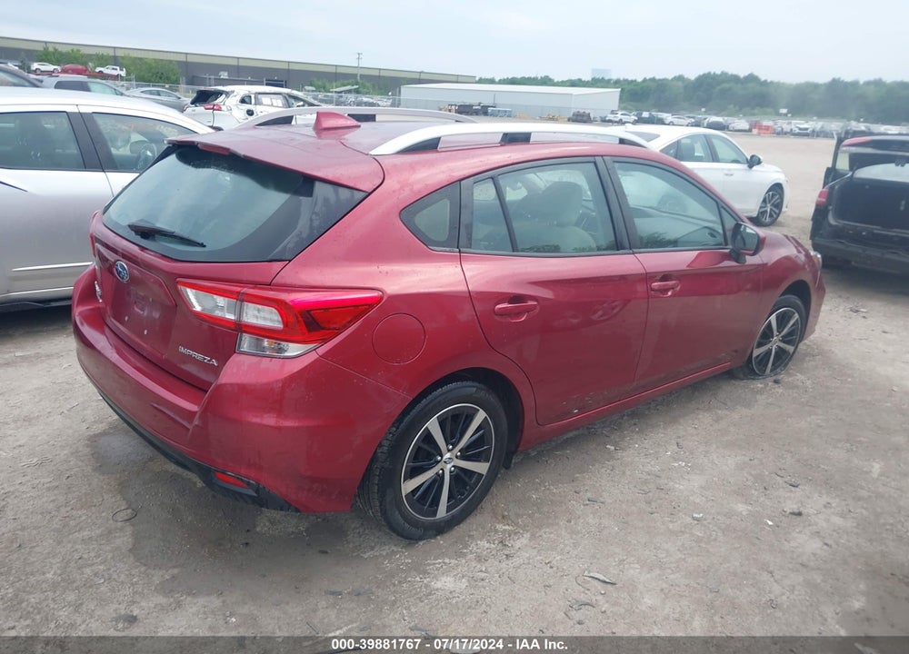 2019 SUBARU IMPREZA 2.0I PREMIUM VIN: 4S3GTAC66K3723560
