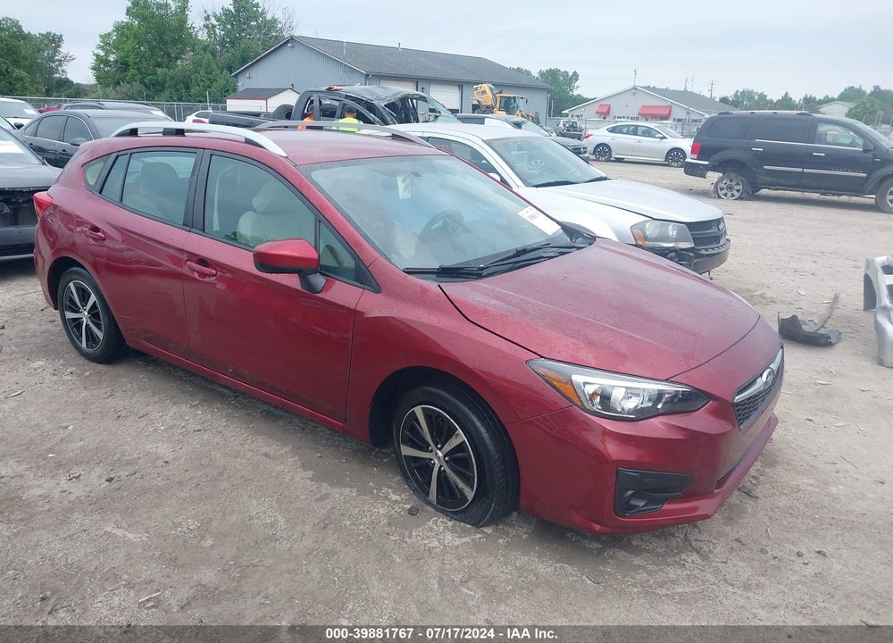 2019 SUBARU IMPREZA 2.0I PREMIUM VIN: 4S3GTAC66K3723560