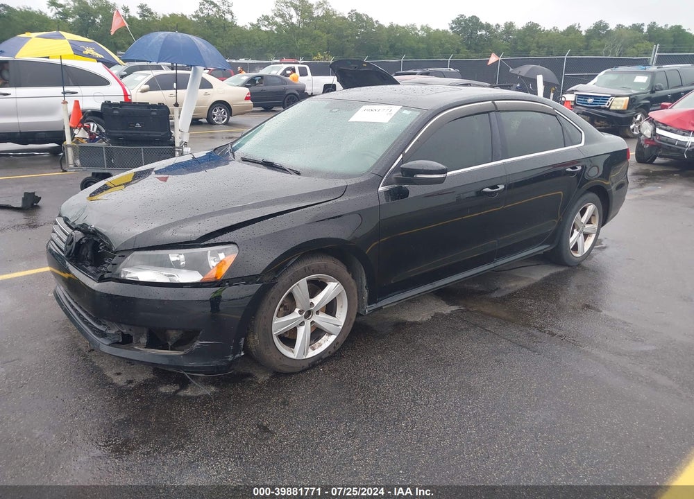 2013 VOLKSWAGEN PASSAT 2.5L SE VIN: 1VWBP7A36DC098944