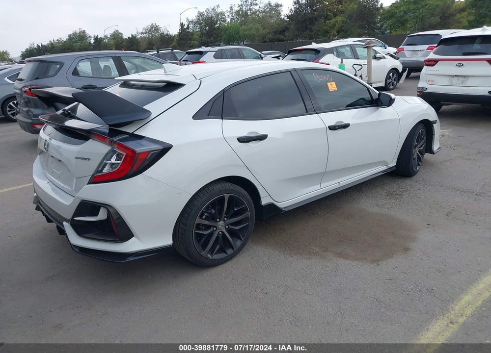 2021 HONDA CIVIC VIN: SHHFK7H40MU417337
