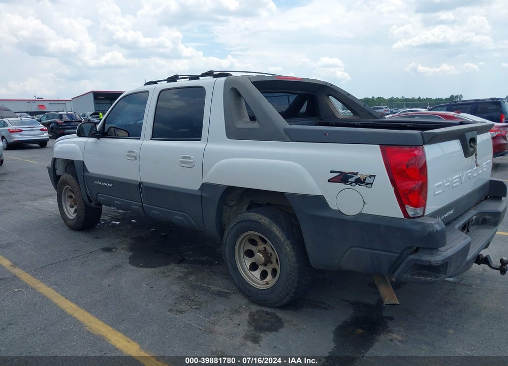 2003 CHEVROLET AVALANCHE 1500 VIN: 3GNEK13T73G185473