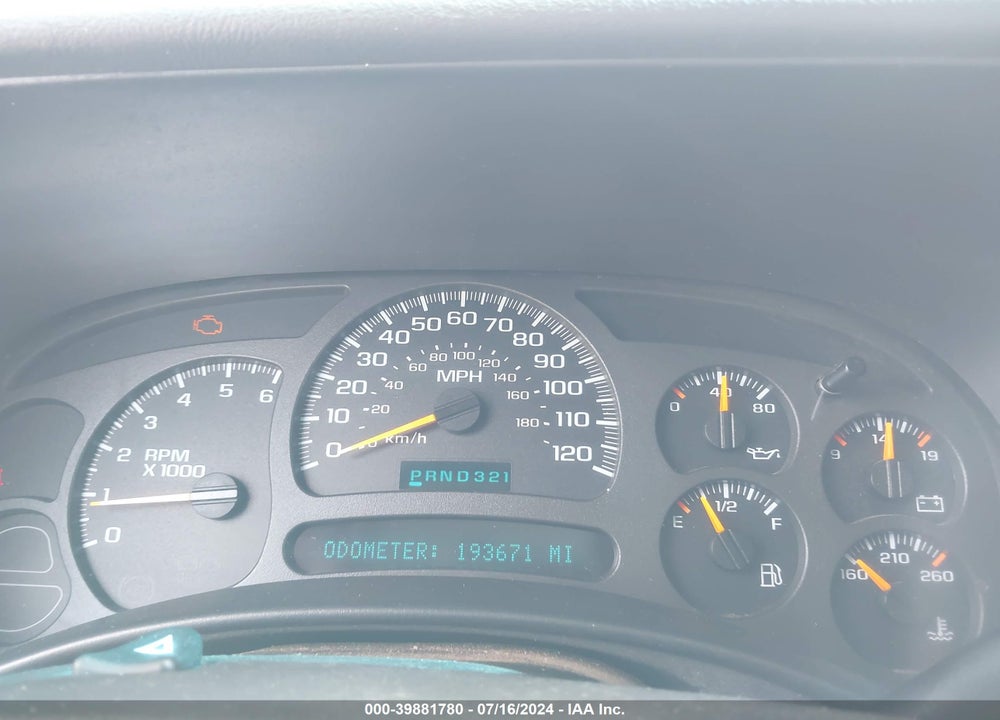 2003 CHEVROLET AVALANCHE 1500 VIN: 3GNEK13T73G185473
