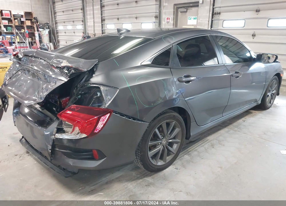 2019 HONDA CIVIC EX VIN: 19XFC1F37KE011564