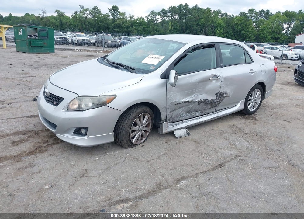 2009 TOYOTA COROLLA S VIN: 2T1BU40E89C036599