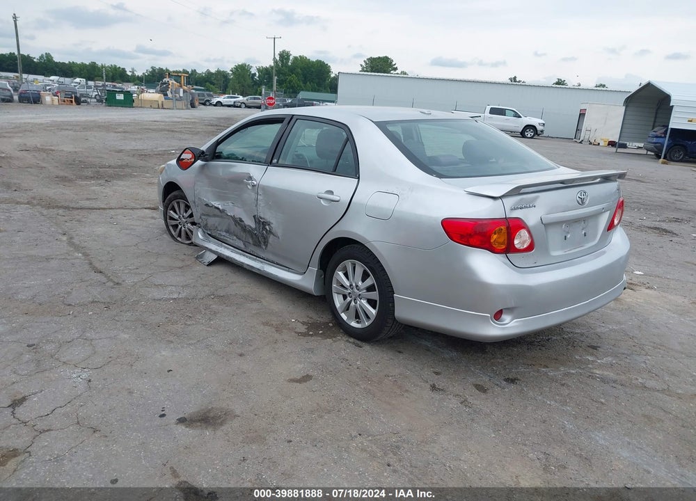 2009 TOYOTA COROLLA S VIN: 2T1BU40E89C036599