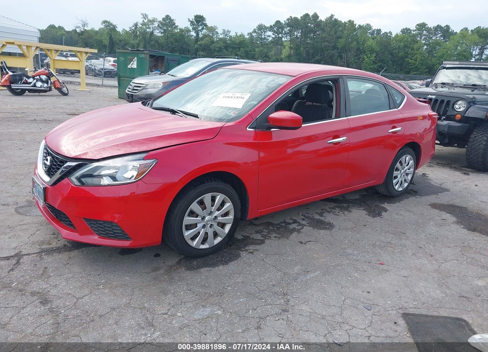 2017 NISSAN SENTRA SV VIN: 3N1AB7AP3HL713088