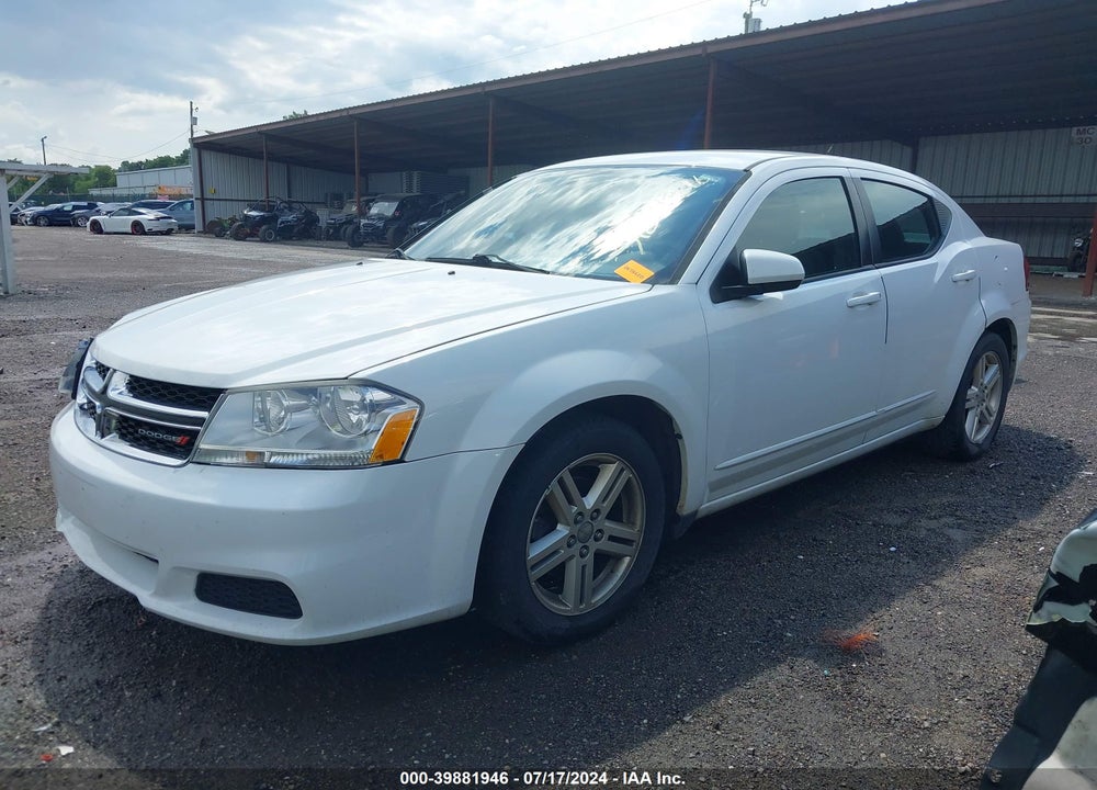 2012 DODGE AVENGER SXT VIN: 1C3CDZCB3CN157150