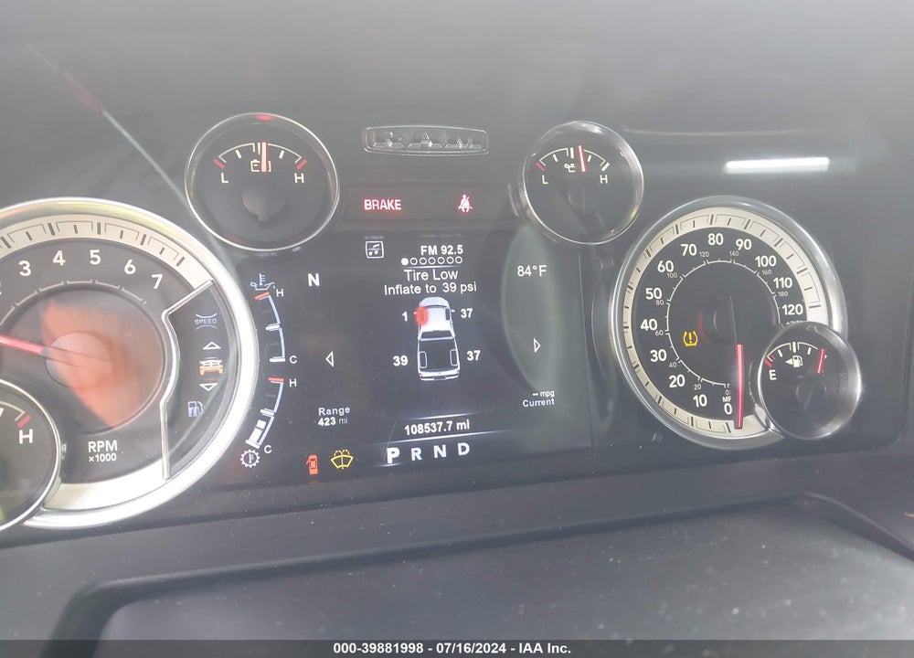 2017 RAM 1500 SPORT 4X4 5'7 BOX VIN: 1C6RR7MT5HS562607