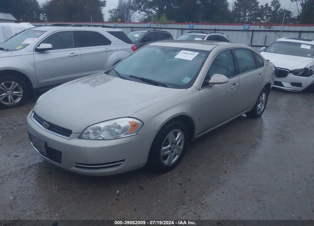 2008 CHEVROLET IMPALA VIN: 2G1WB58K981293431