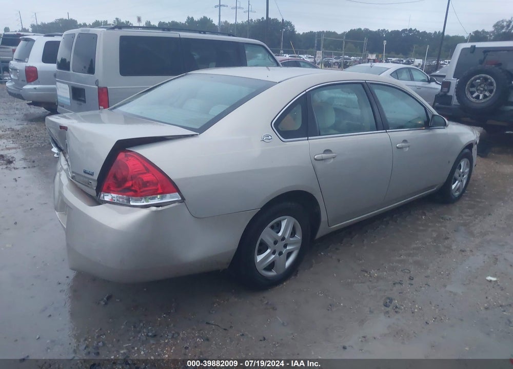 2008 CHEVROLET IMPALA VIN: 2G1WB58K981293431