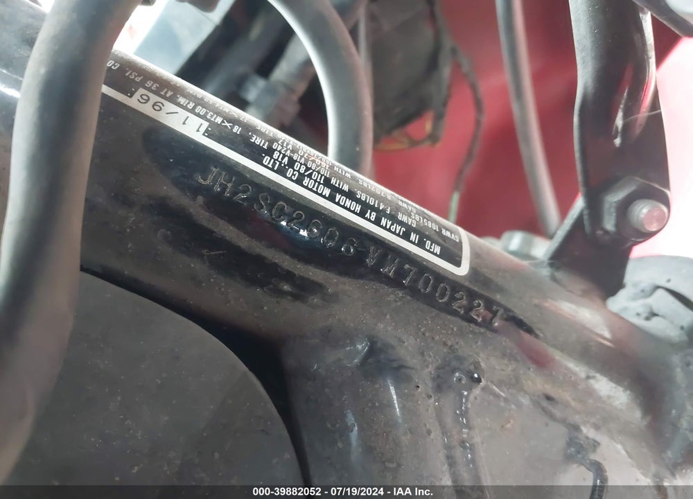 1997 HONDA ST1100 VIN: JH2SC2606VM700227