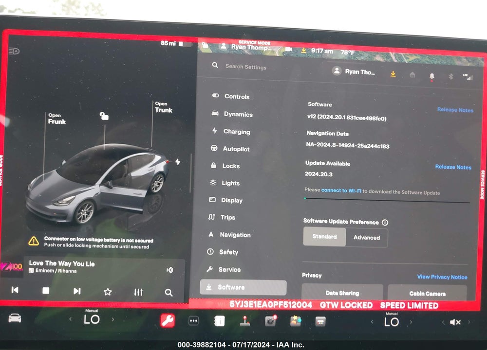 2023 TESLA MODEL 3 REAR-WHEEL DRIVE VIN: 5YJ3E1EA0PF512004