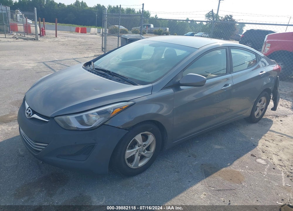 2014 HYUNDAI ELANTRA SE VIN: 5NPDH4AE6EH498503