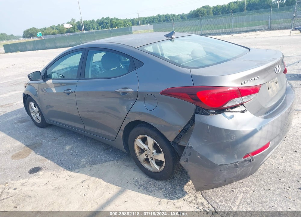 2014 HYUNDAI ELANTRA SE VIN: 5NPDH4AE6EH498503
