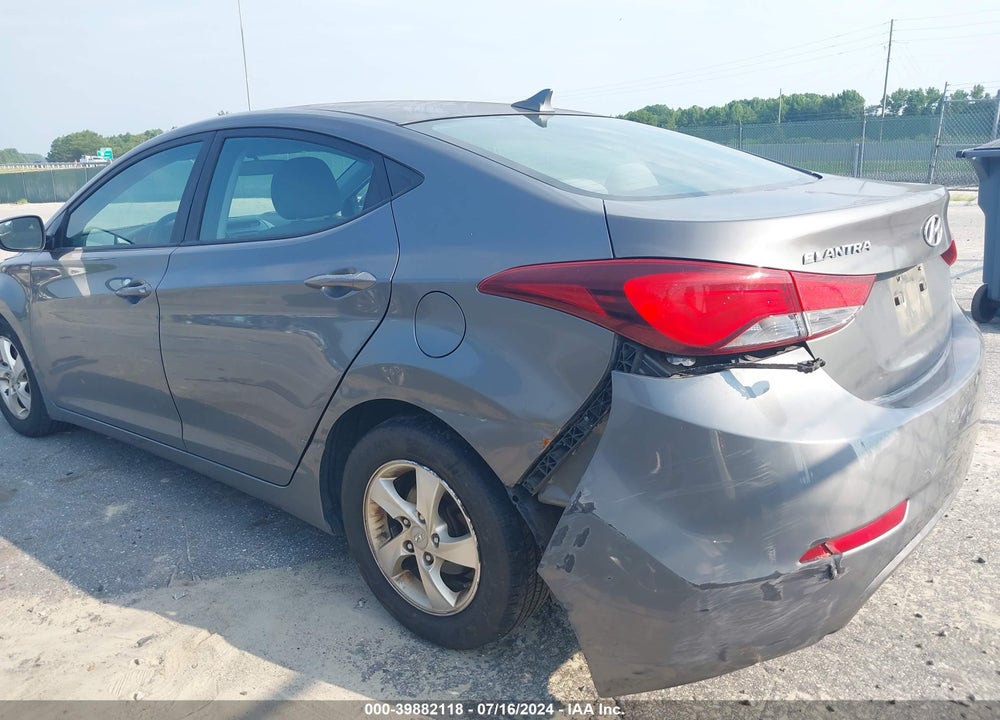 2014 HYUNDAI ELANTRA SE VIN: 5NPDH4AE6EH498503