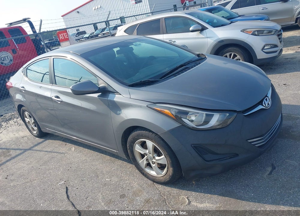 2014 HYUNDAI ELANTRA SE VIN: 5NPDH4AE6EH498503