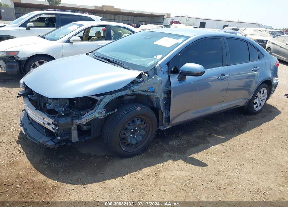 2022 TOYOTA COROLLA LE VIN: JTDEPMAE2NJ228392