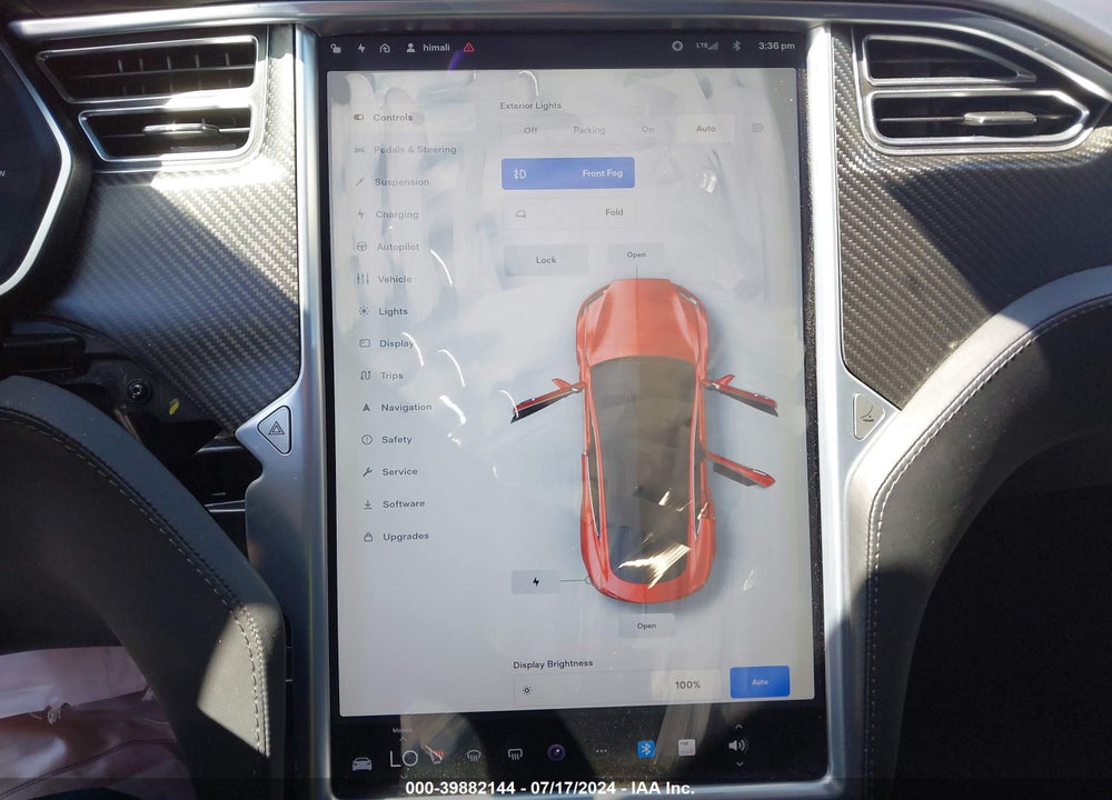 2017 TESLA MODEL S 100D/60D/75D/90D/P100D VIN: 5YJSA1E25HF234072