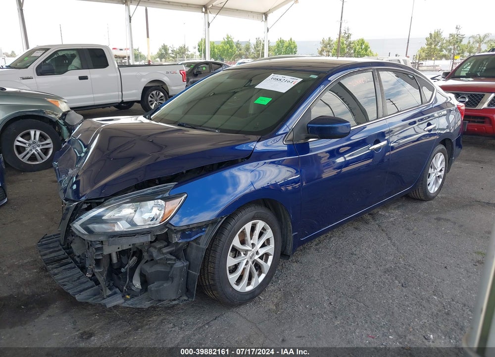 2018 NISSAN SENTRA SV VIN: 3N1AB7AP9JL649211