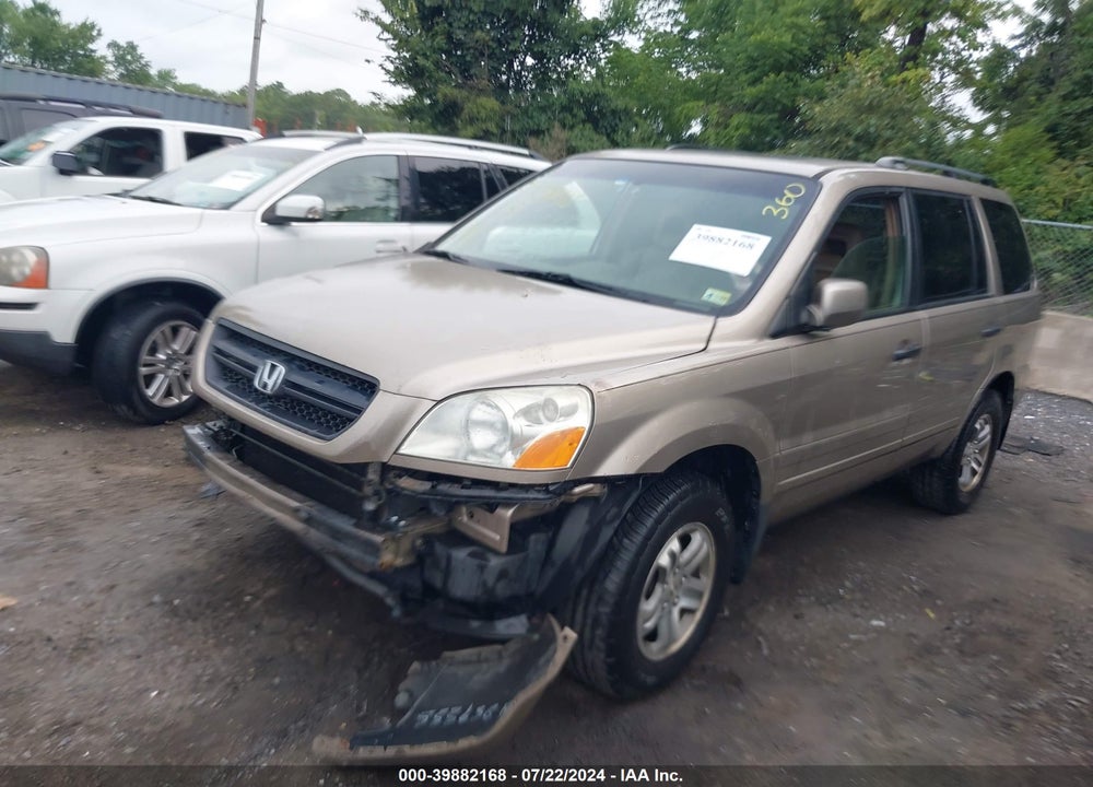 2005 HONDA PILOT EX-L VIN: 5FNYF18615B018998