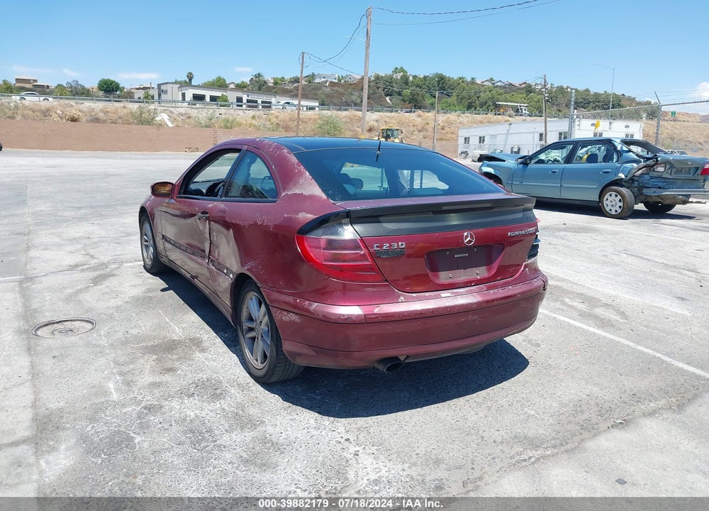2002 MERCEDES-BENZ C 230 VIN: WDBRN47J42A237794