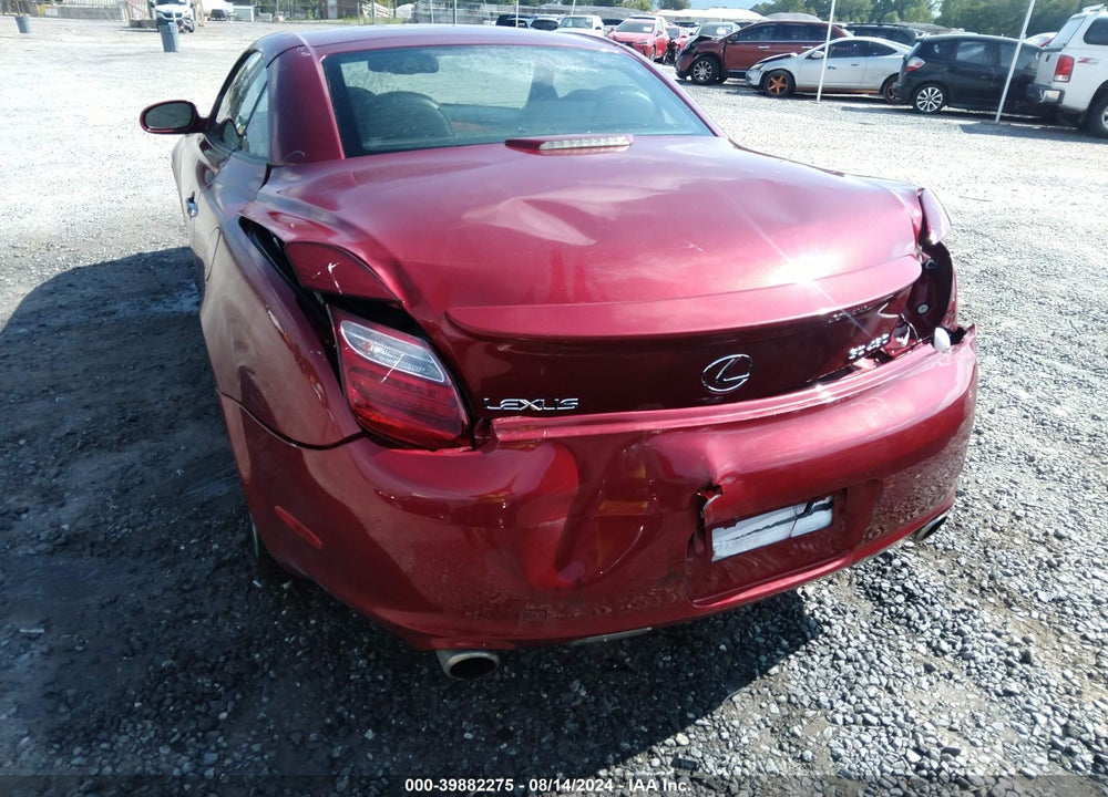 2008 LEXUS SC 430 VIN: JTHFN45Y189017316