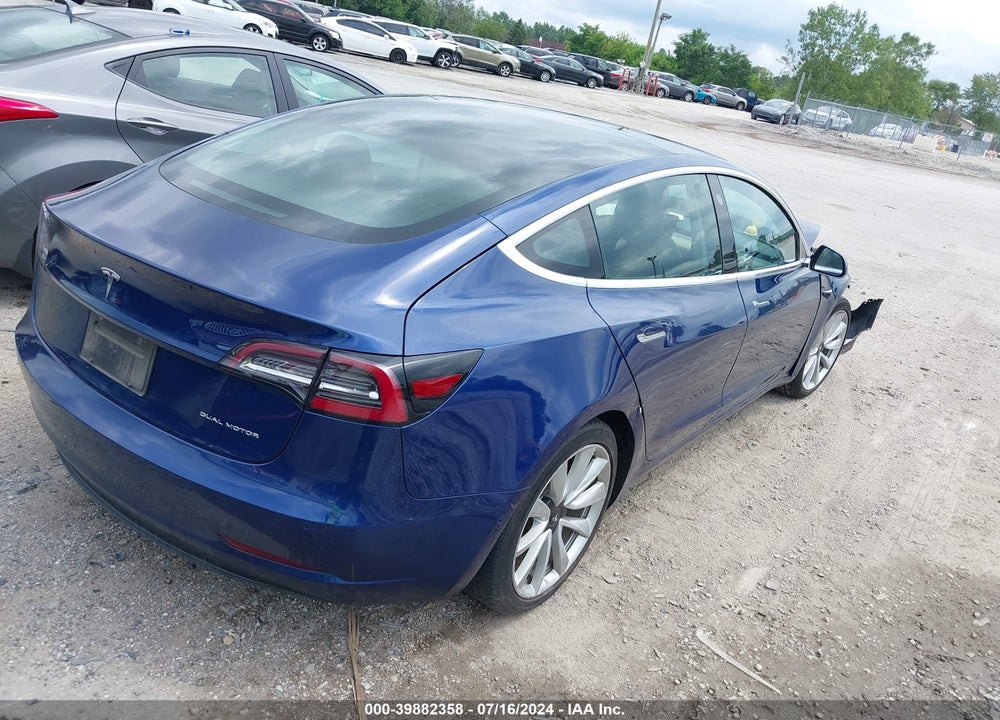 2019 TESLA MODEL 3 LONG RANGE/PERFORMANCE VIN: 5YJ3E1EB5KF389897