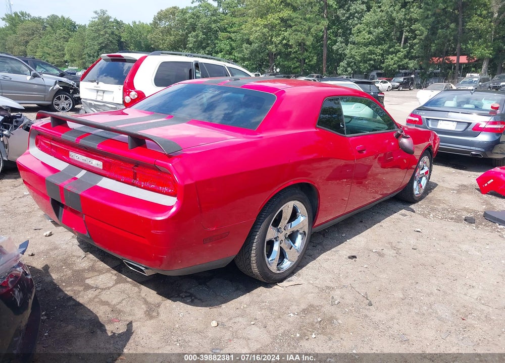 2012 DODGE CHALLENGER SXT VIN: 2C3CDYAGXCH180247