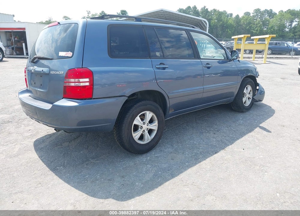 2003 TOYOTA HIGHLANDER V6 VIN: JTEGF21A430101395