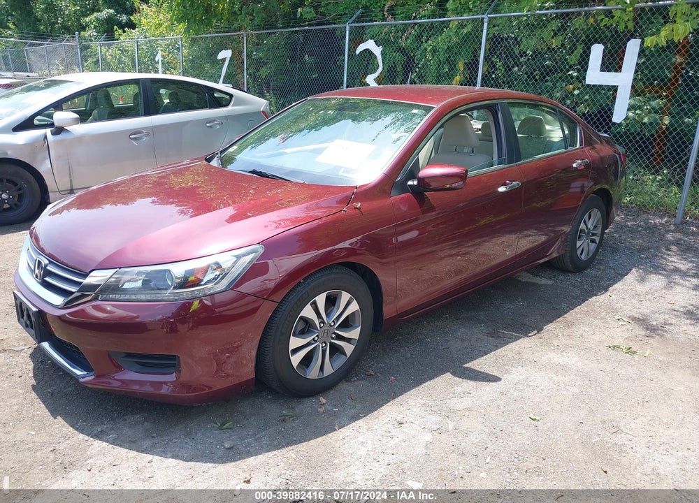 2013 HONDA ACCORD LX VIN: 1HGCR2F34DA186062