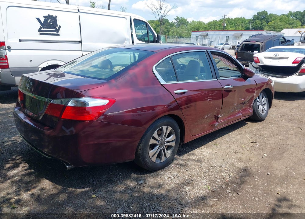 2013 HONDA ACCORD LX VIN: 1HGCR2F34DA186062