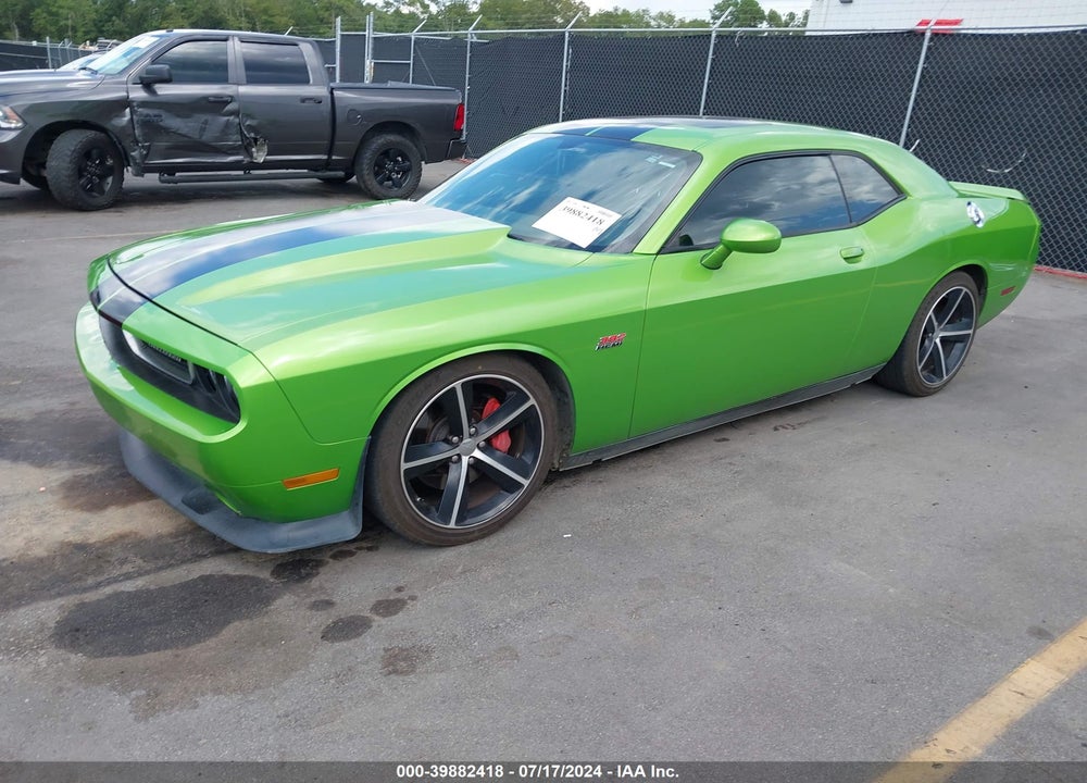 2011 DODGE CHALLENGER SRT8 VIN: 2B3CJ7DJXBH601244