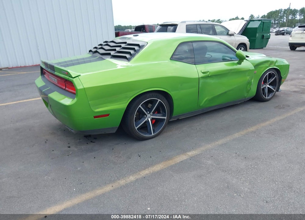 2011 DODGE CHALLENGER SRT8 VIN: 2B3CJ7DJXBH601244