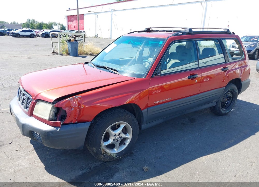 2002 SUBARU FORESTER L VIN: JF1SF63562H730877