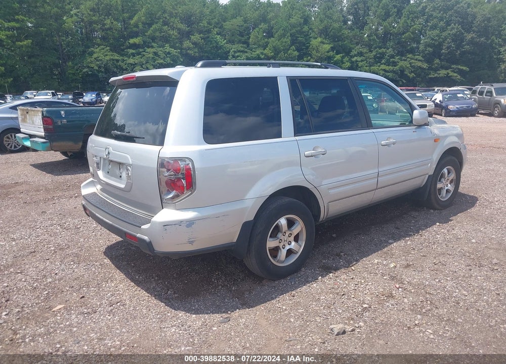 2007 HONDA PILOT EX-L VIN: 5FNYF28577B042531
