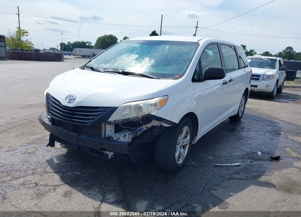 2014 TOYOTA SIENNA L V6 7 PASSENGER VIN: 5TDZK3DC8ES436011