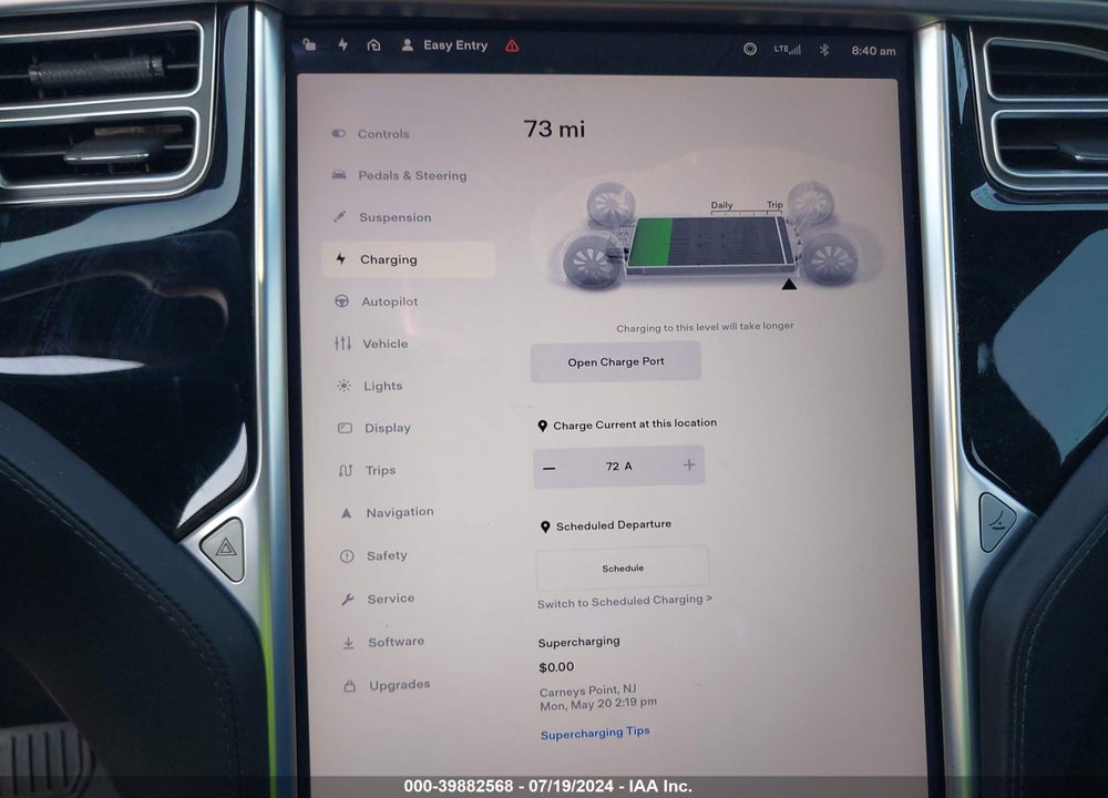 2017 TESLA MODEL S VIN: 5YJSA1E27HF210744