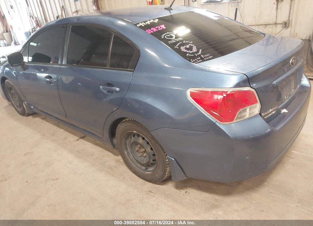2014 SUBARU IMPREZA 2.0I VIN: JF1GJAA66EH012222