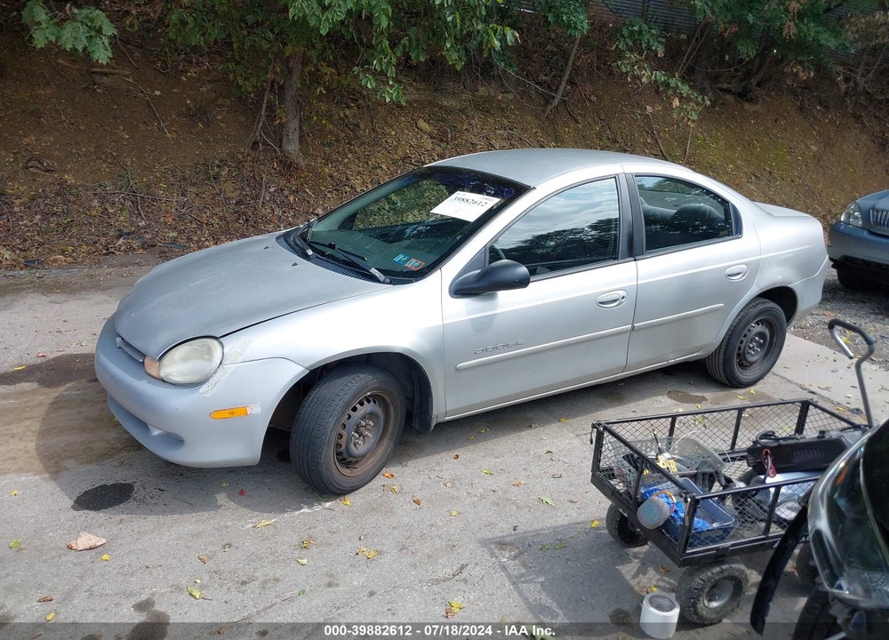 2000 DODGE NEON HIGHLINE VIN: 1B3ES46C8YD756027
