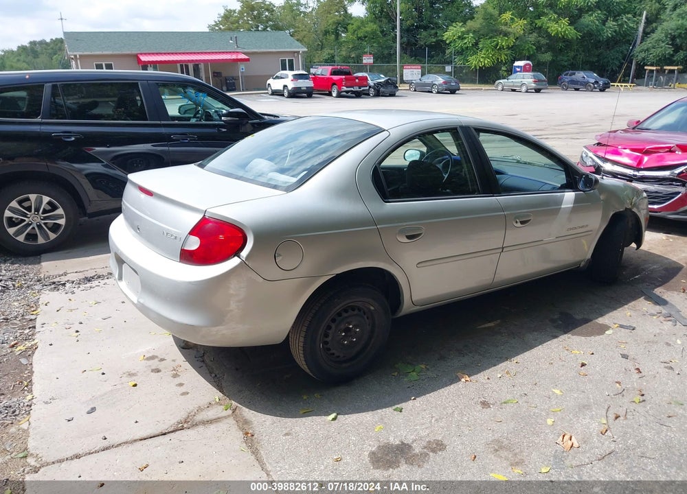 2000 DODGE NEON HIGHLINE VIN: 1B3ES46C8YD756027