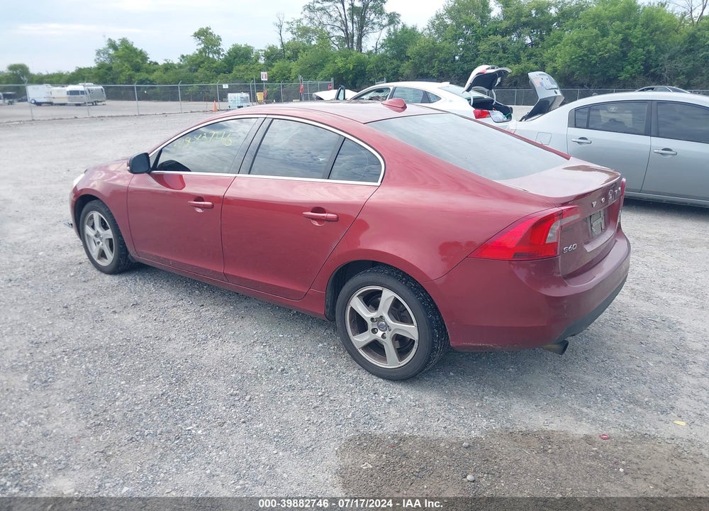 2013 VOLVO S60 T5/T5 PLATINUM/T5 PREMIER/T5 PREMIER PLUS VIN: YV1612FHXD2230536