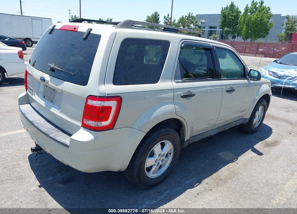 2008 FORD ESCAPE XLT VIN: 1FMCU03108KD41058