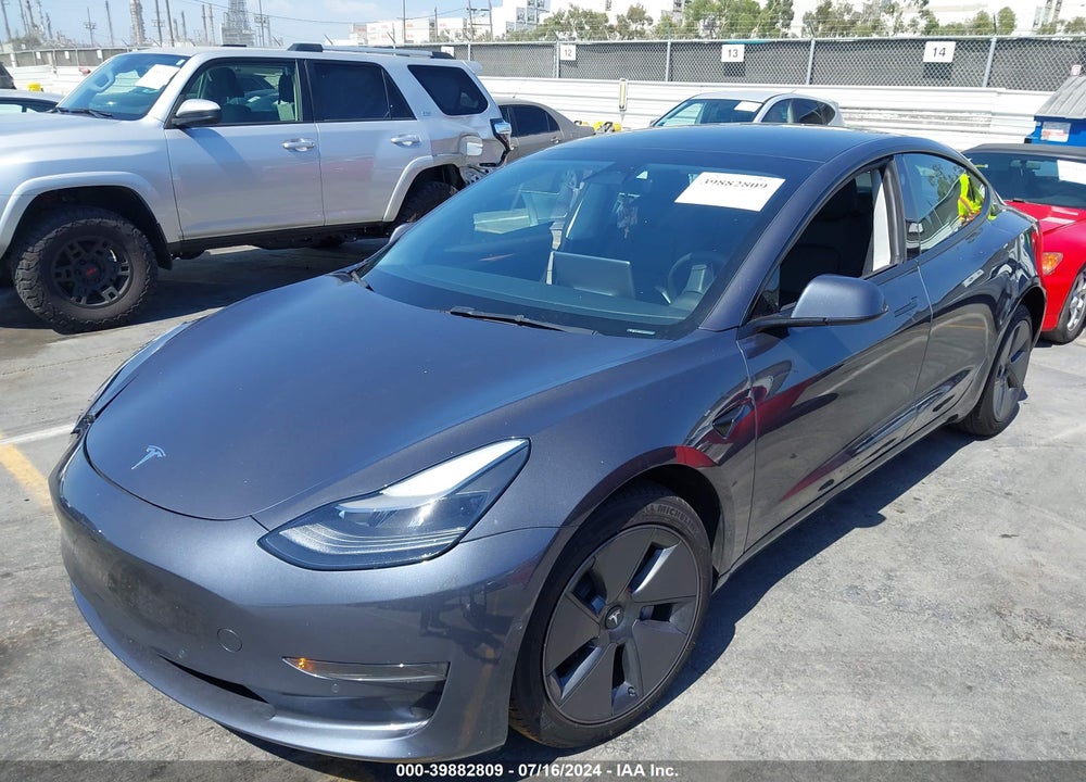 2022 TESLA MODEL 3 REAR-WHEEL DRIVE VIN: 5YJ3E1EA5NF337570