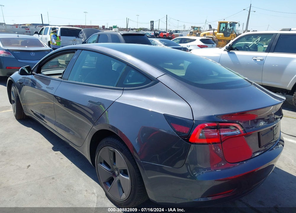 2022 TESLA MODEL 3 REAR-WHEEL DRIVE VIN: 5YJ3E1EA5NF337570