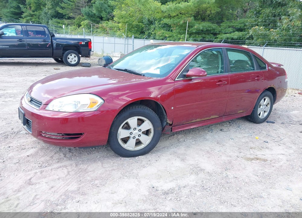 2009 CHEVROLET IMPALA LT VIN: 2G1WT57K591246896