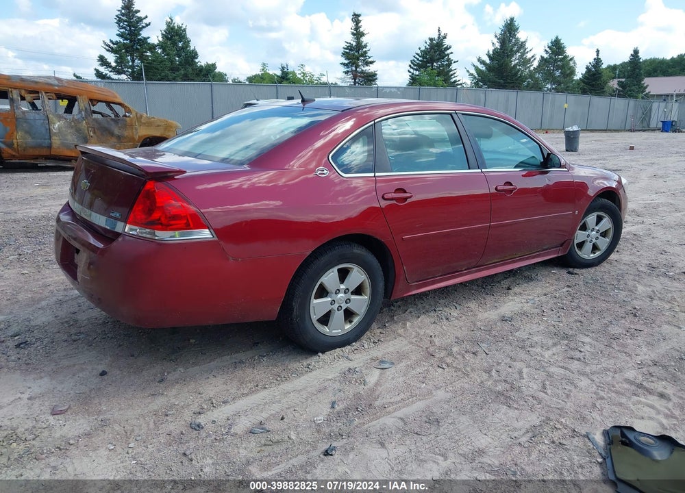 2009 CHEVROLET IMPALA LT VIN: 2G1WT57K591246896